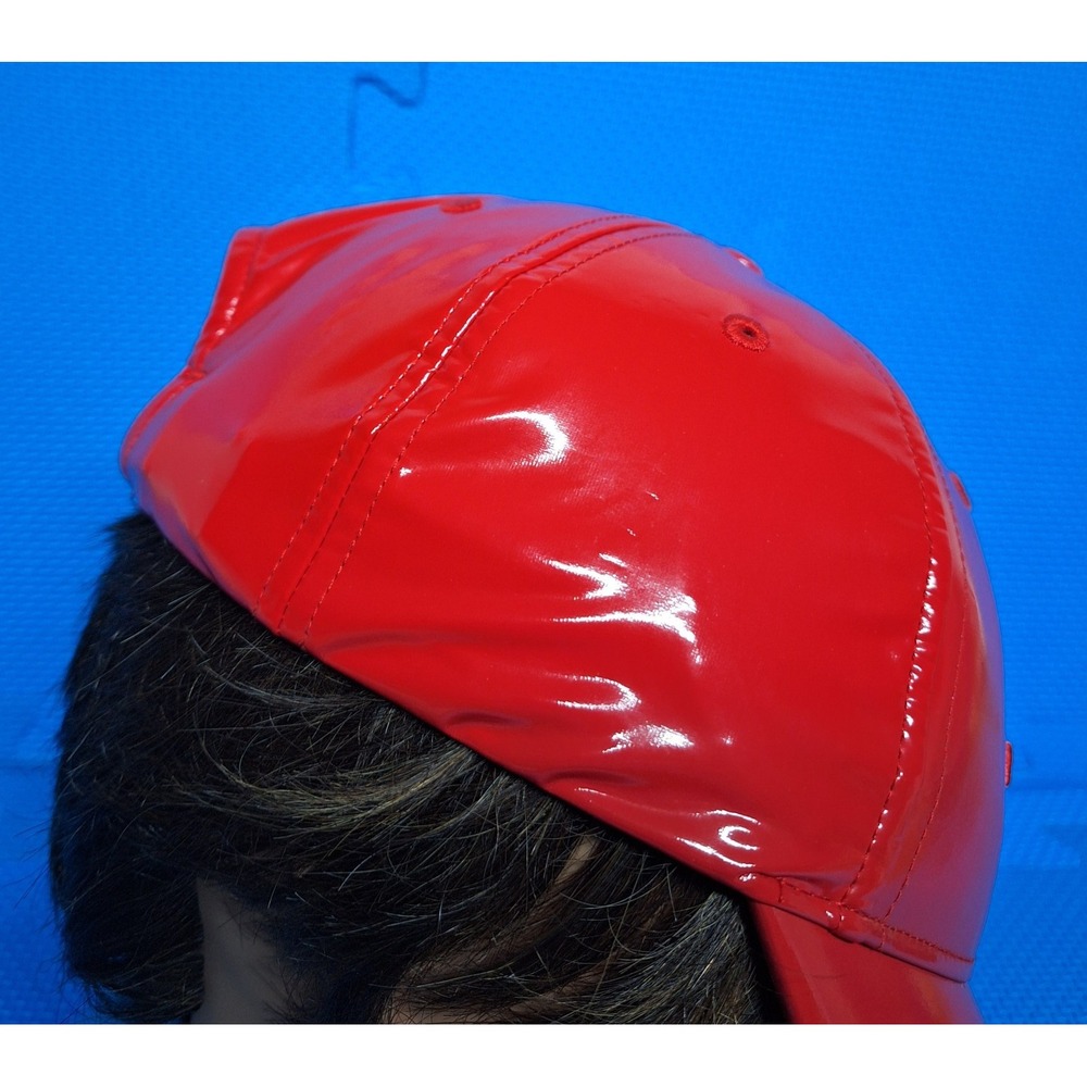 Ivy Park X Adidas Originals Baseball Cap Red Latex Beyoncé One Size Fits Most - Picture 8 of 12